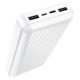Зовнішній акумулятор BOROFONE BJ3A Minimalist power bank(20000mAh) White