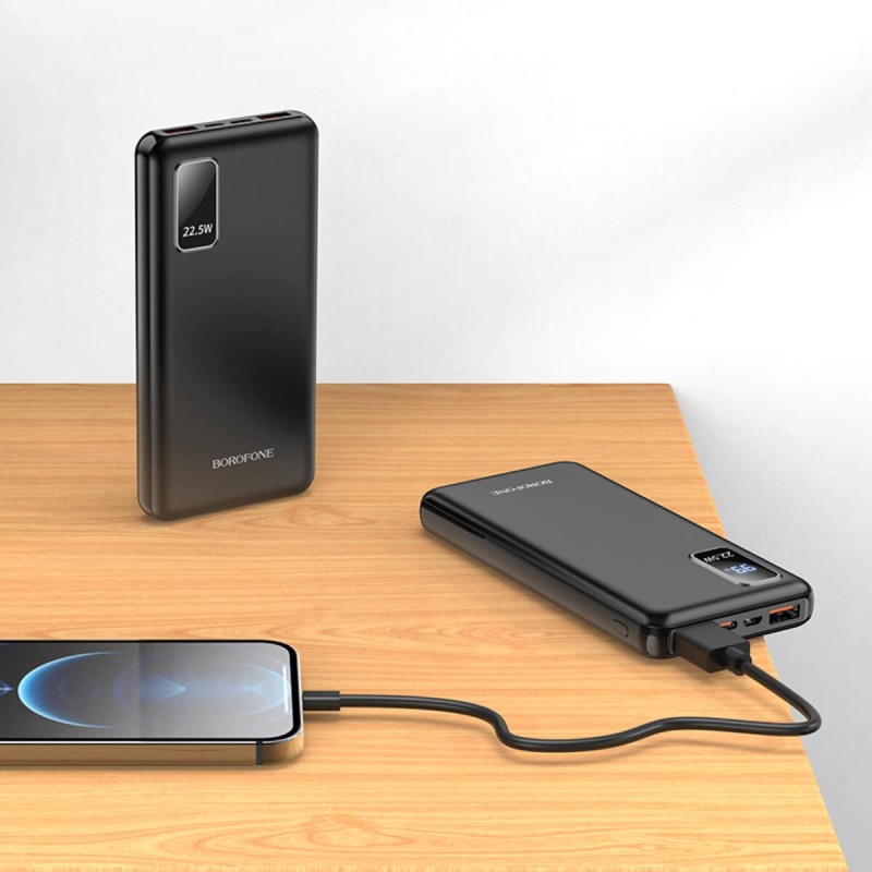 Зовнішній акумулятор BOROFONE BJ15 Wiseacre 22.5W fully compatible power bank 10000mAh Black