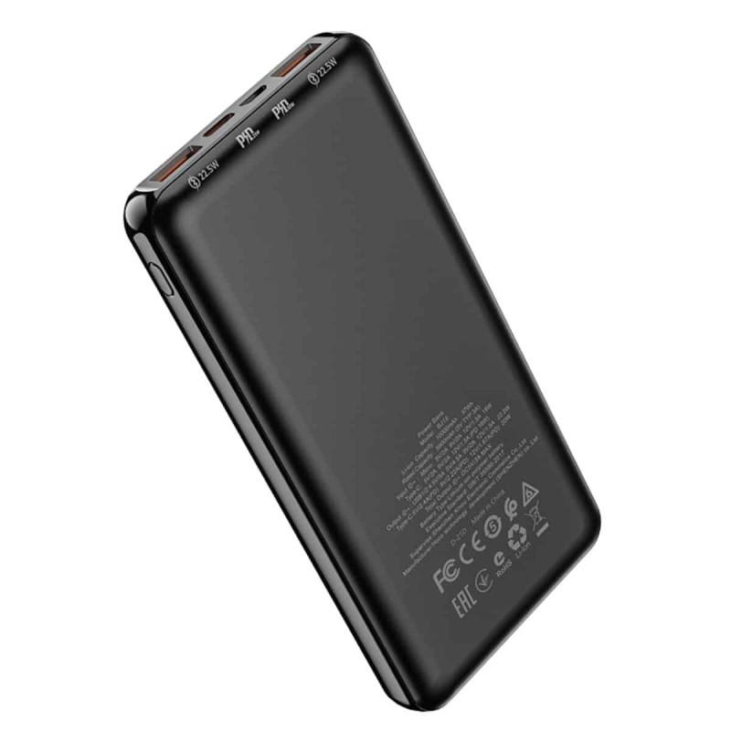 Зовнішній акумулятор BOROFONE BJ15 Wiseacre 22.5W fully compatible power bank 10000mAh Black