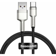 Кабель Baseus Cafule Series Metal Data Cable USB to Type-C 66W 1m Black