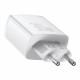 Мережевий зарядний пристрій Baseus Compact Quick Charger 2U+C 30W EU White