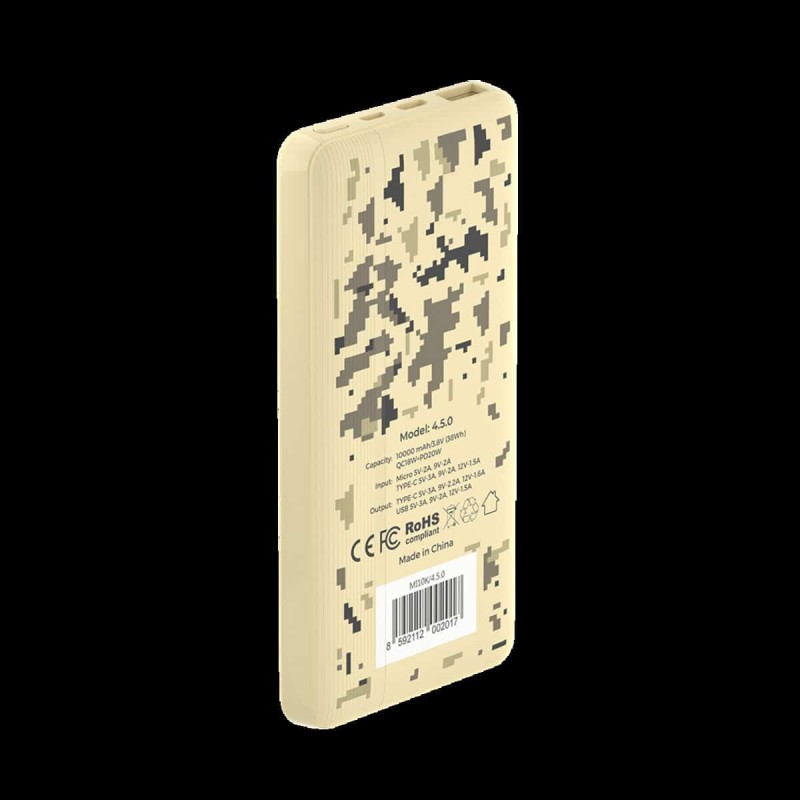 Зовнішній акумулятор Mibrand "4.5.0" 10000mAh 20W Desert wolf