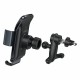 Тримач для мобiльного Baseus Smart Solar Power Wireless Car Mount Electric Holder Black