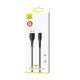 Кабель Usams US-SJ371 U38 Lightning Charging and Data Cable 1m Black