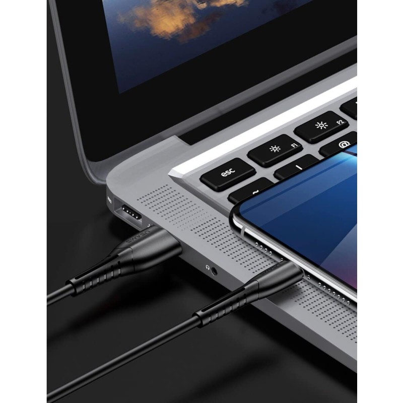 Кабель Usams US-SJ364 U35 lightning Charging Cable 1M Black