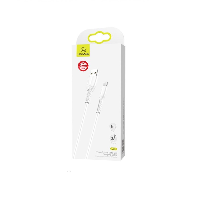 Кабель Usams US-SJ365 U35 Micro Charging Cable 1M White