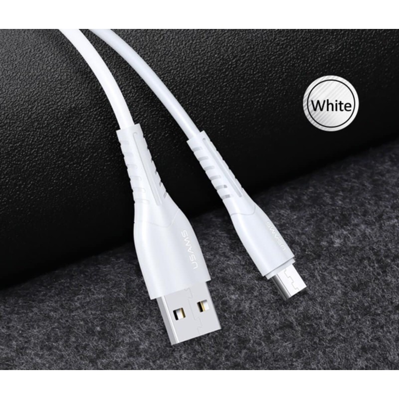 Кабель Usams US-SJ365 U35 Micro Charging Cable 1M White