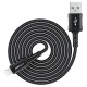 Кабель ACEFAST C4-02 USB to iP 2.4A, 1.8m, nylon, zinc connectors, Black