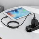 Кабель ACEFAST C4-02 USB to iP 2.4A, 1.8m, nylon, zinc connectors, Black