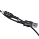 Кабель ACEFAST C4-02 USB to iP 2.4A, 1.8m, nylon, zinc connectors, Black