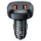 Автомобільний зарядний пристрій ACEFAST B9 66W(2USB-A+USB-C) three port metal car charger