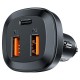 Автомобільний зарядний пристрій ACEFAST B9 66W(2USB-A+USB-C) three port metal car charger