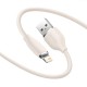 Кабель Baseus Jelly Liquid Silica Gel Fast Charging Data Cable USB to iP 2.4A 1.2m Pink