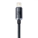 Кабель Baseus Crystal Shine Series Fast Charging Data Cable USB to iP 2.4A 2m Black