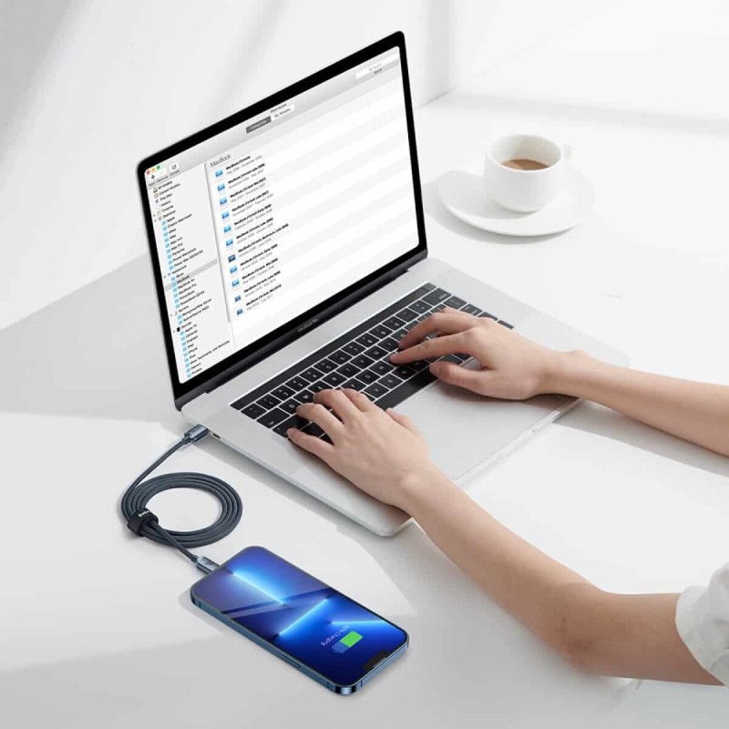 Кабель Baseus Crystal Shine Series Fast Charging Data Cable Type-C to iP 20W 1.2m Black