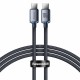 Кабель Baseus Crystal Shine Series Fast Charging Data Cable Type-C to Type-C 100W 1.2m Black