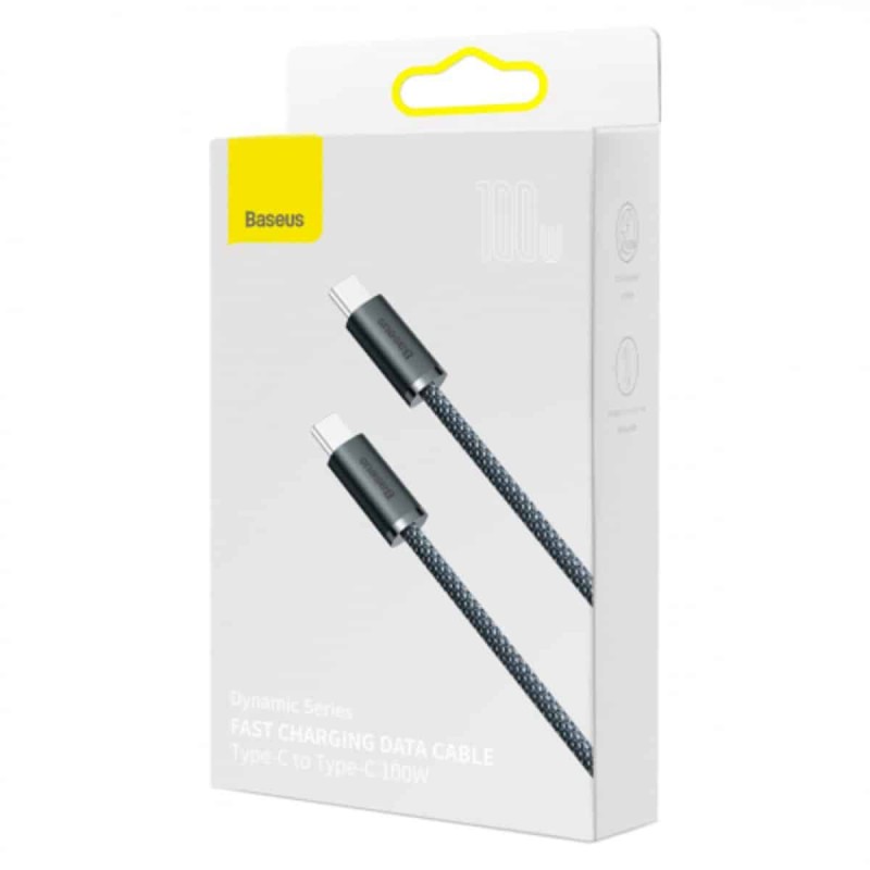 Кабель Baseus Dynamic Series Fast Charging Data Cable Type-C to Type-C 100W 1m Slate Gray