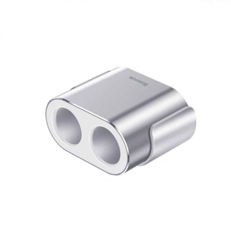 Автомобільний зарядний пристрій Baseus High Efficiency One to Two Cigarette Lighter Silver