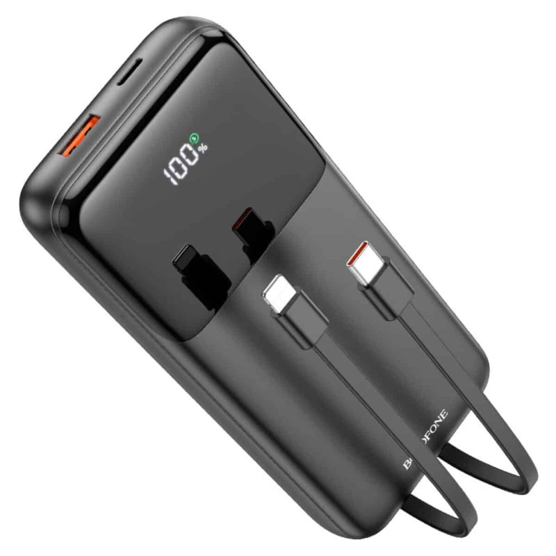 Зовнішній акумулятор BOROFONE BJ22A 22.5W+PD20W fully compatible power bank 20000mAh Black