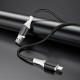 Кабель BOROFONE BX79 Type-C to iP 3A, 20W, 1m,, silicone, silicone connectors, Black