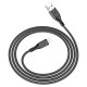 Кабель BOROFONE BX66 USB to iP 2.4A,1m, silicone, silicone connectors, Black