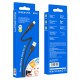 Кабель BOROFONE BX66 USB to iP 2.4A,1m, silicone, silicone connectors, Black