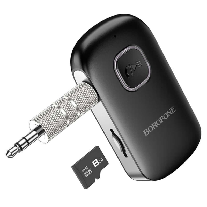 Bluetooth-ресивер BOROFONE BC42 Car AUX BT receiver Black