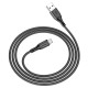 Кабель BOROFONE BX66 USB to Micro 2.4A,1m, silicone, silicone connectors, Black