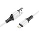 Кабель BOROFONE BX79 Type-C to iP 3A, 20W, 1m,,  silicone, silicone connectors, White