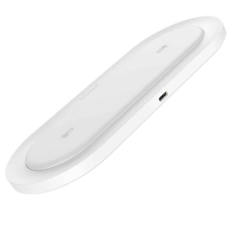 Бездротовий зарядний пристрій BOROFONE BQ7 Prominent dual 10W wireless fast charger White