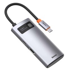 USB-Hub Baseus Metal Gleam Series 4-in-1 Multifunctional (Type-C to HDMI*1+USB3.0*1+USB2.0*1+PD*1)