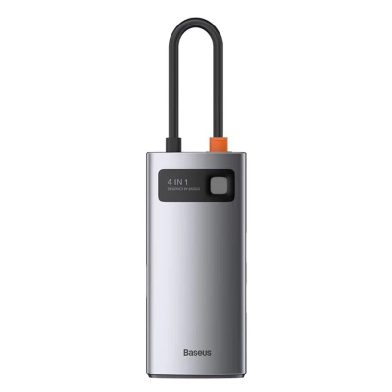 USB-Hub Baseus Metal Gleam Series 4-in-1 Multifunctional (Type-C to HDMI*1+USB3.0*1+USB2.0*1+PD*1)