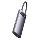 USB-Hub Baseus Metal Gleam Series 6-in-1 Multifunctional (Type-C to HDMI*1+USB3.0*3+PD*1+RJ45*1)