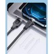 Кабель Usams US-SJ565 Lightning 2.4A Charging & Data Cable Lithe Series 1.2m Black