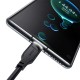 Кабель Usams US-SJ568 Type-C 6A Fast Charging & Data Cable Lithe Series 1.2m Black