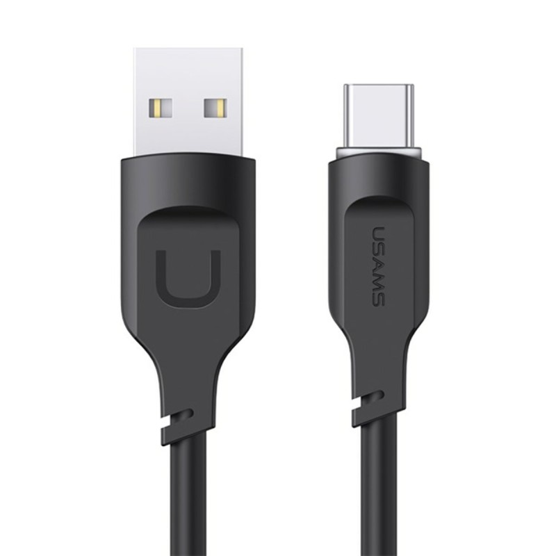 Кабель Usams US-SJ568 Type-C 6A Fast Charging & Data Cable Lithe Series 1.2m Black
