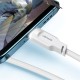Кабель Usams US-SJ568 Type-C 6A Fast Charging & Data Cable Lithe Series 1.2m White