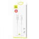 Кабель Usams US-SJ372 U38 Type-C Charging and Data Cable 1m White