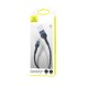Кабель Usams US-SJ450 U55 Micro Aluminum Alloy Braided Data Cable 1m Black