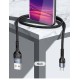 Кабель Usams US-SJ450 U55 Micro Aluminum Alloy Braided Data Cable 1m Black