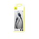Кабель Usams US-SJ448 U55 Lightning Aluminum Alloy Braided Data Cable 1m Black