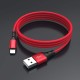 Кабель BOROFONE BX20 USB to iP 2A, 1m, nylon, TPE connectors, Red