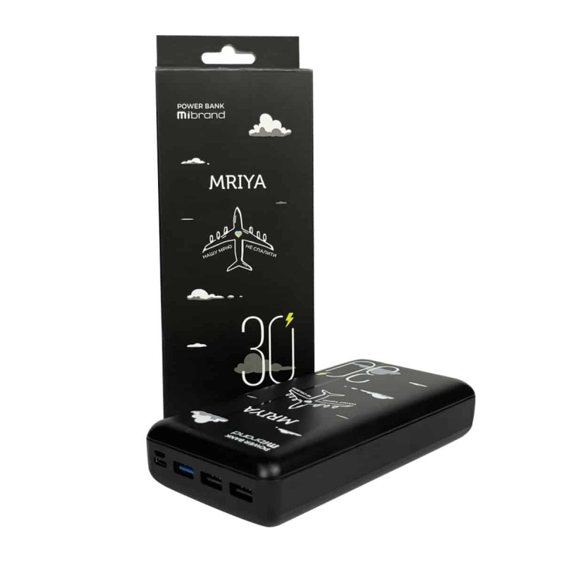 Зовнішній акумулятор Mibrand Mriya 30000mAh 20W Black