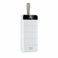 Зовнішній акумулятор REMAX Leader Series 22.5W Multi-compatible Fast Charging Power Bank (with LED light) 30000mah RPP-183 White