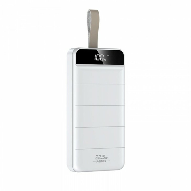 Зовнішній акумулятор REMAX Leader Series 22.5W Multi-compatible Fast Charging Power Bank (with LED light) 30000mah RPP-183 White