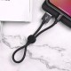 Кабель HOCO X35 USB to iP 2.4A, 0.25m, nylon, aluminum connectors, Black