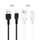Кабель HOCO X20 USB to Type-C 3A, 1m, PVC, TPE connectors, Black