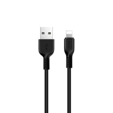 Кабель HOCO X20 USB to iP 2.4A, 1m, PVC, TPE connectors, Black