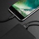 Кабель HOCO U55 USB to iP 2.4A, 1.2m, nylon. zinc connectors, Black
