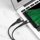 Кабель HOCO X34 USB to Micro 2.4A, 1m, TPE, aluminum connectors, Black